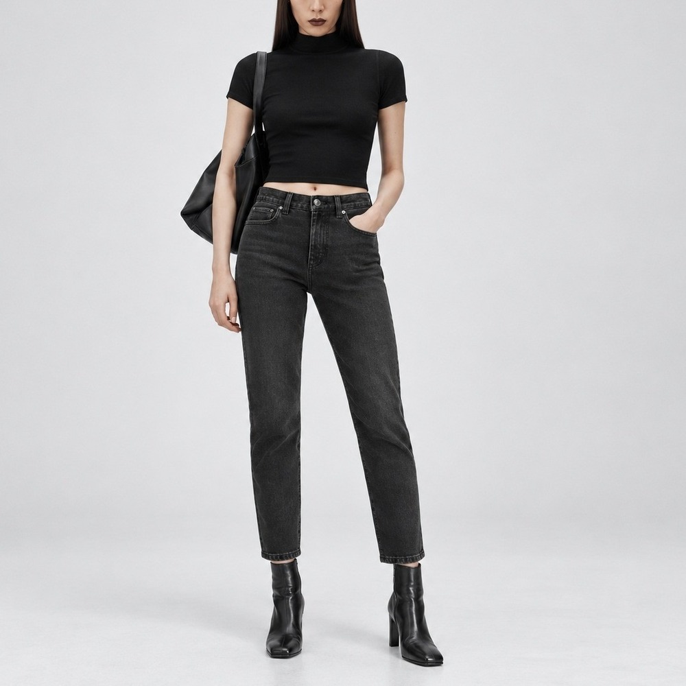 Alexander Wang Grip Jeans Women's 25 Grey Wash Skinny High Rise Designer Denim
